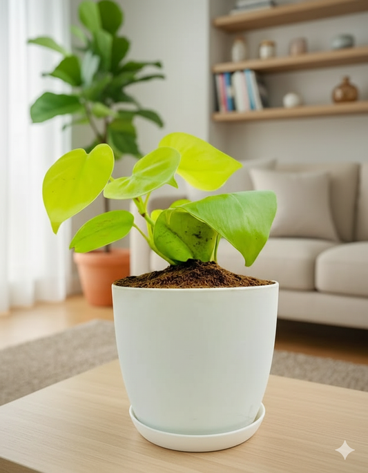 Golden Money Plant with Everyday Pot
