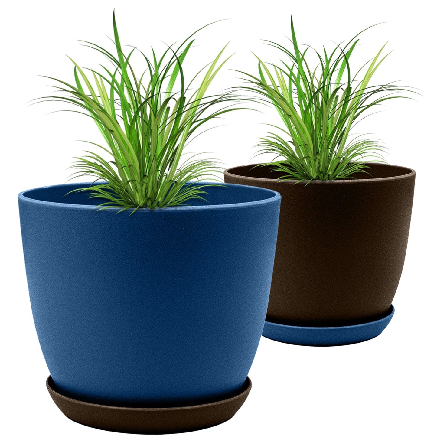 Elevate Your Space with Extra Large Plant Pots: Two Vibrant Colors, Drainage, Perfect for Indoor Planters - Explore Multi-Packs for Plastic Planters