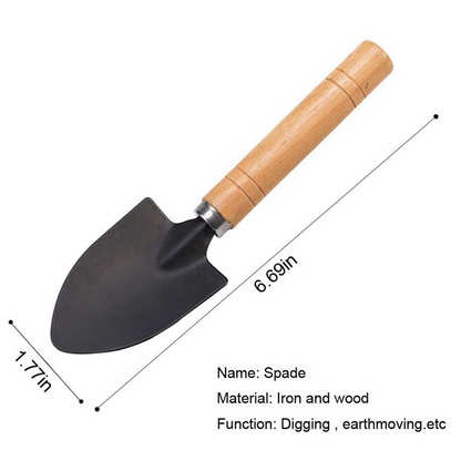 Pack of 3 Gardening tool set Wooden Handle , Set of 3 Piece Garden Tool set, Gardening Tools, extremely High Quality 3pcs / set Mini Garden Tools Wood Handle Stainless Steel Potted Shovel Rake Spade for Flowers Potted Plant